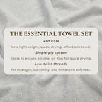 Cotton Terry Bath Towel Set - Cooper Collection