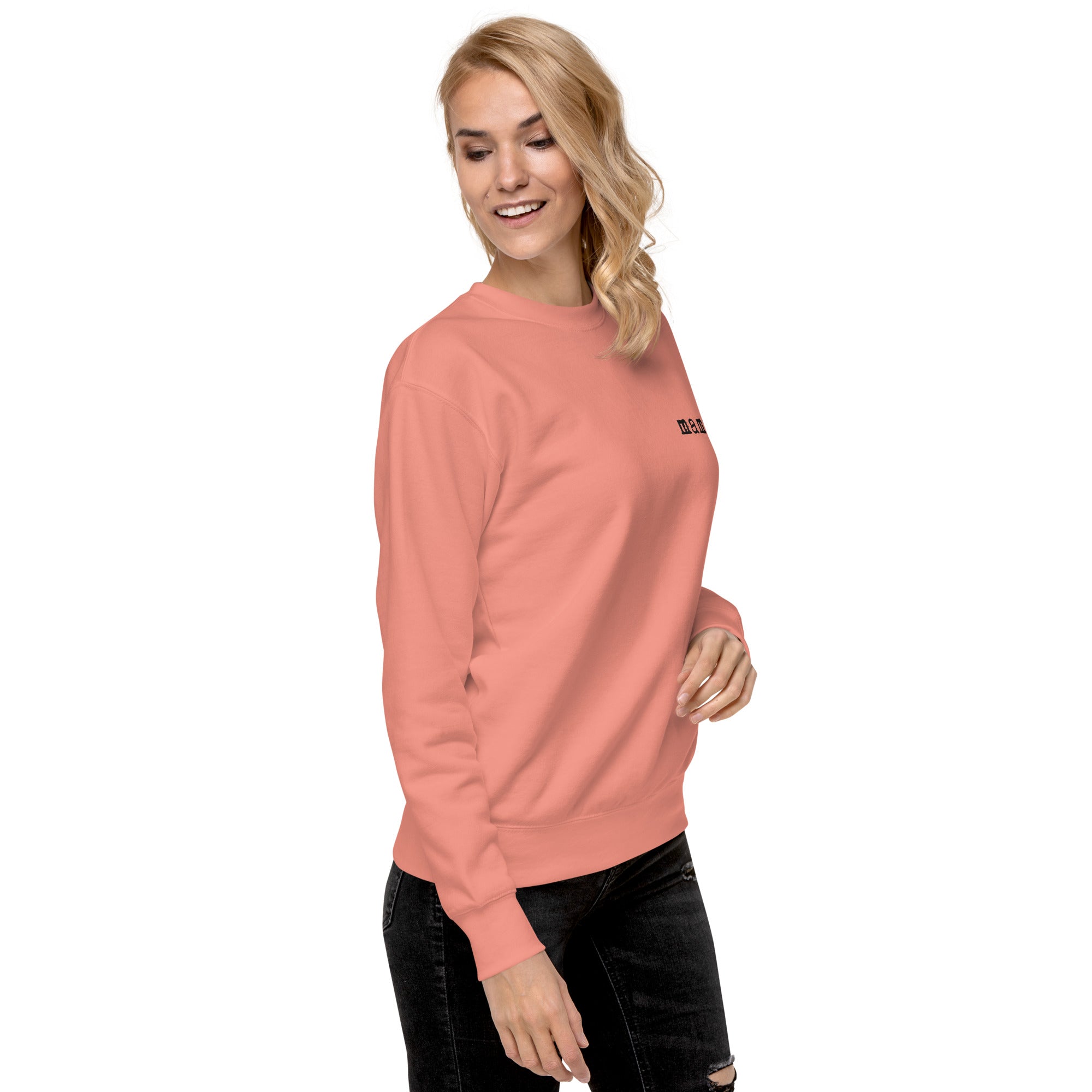 Mama. Embroidered |  Premium Adult Sweatshirt